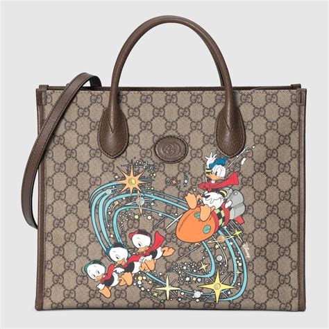 disney x gucci donald duck tote bag|daffy duck gucci shoes.